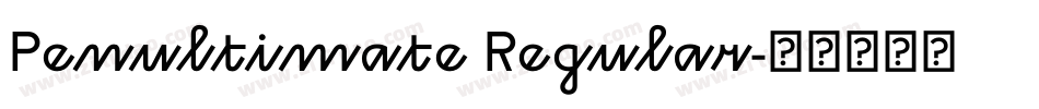 Penultimate Regular字体转换